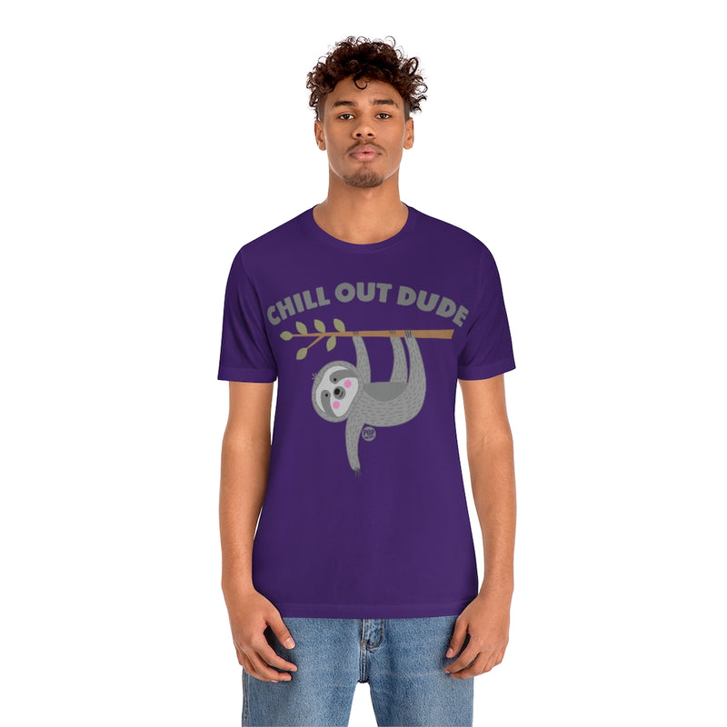 Load image into Gallery viewer, Chill Out Dude Sloth Unisex Tee
