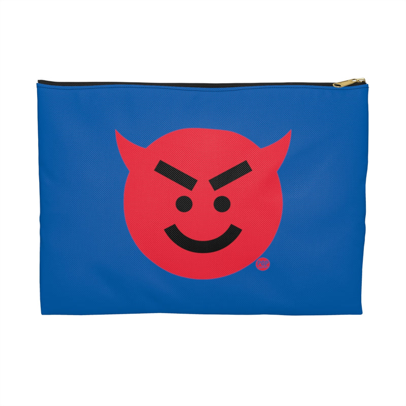 Load image into Gallery viewer, Devil Smiley Face Zip Pouch
