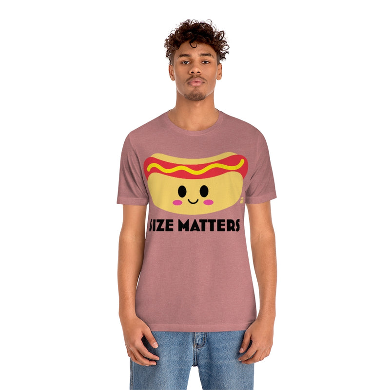 Load image into Gallery viewer, Size Matters Hot Dog Unisex Tee

