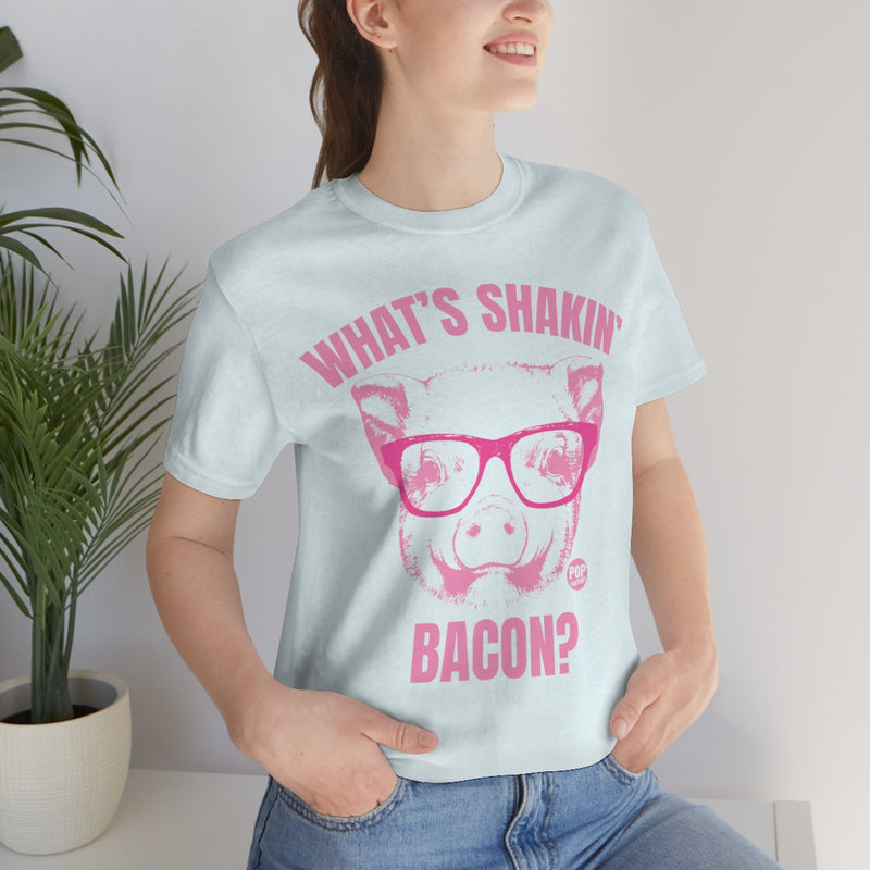 Load image into Gallery viewer, Whats Shakin Bacon Pig Unisex Tee
