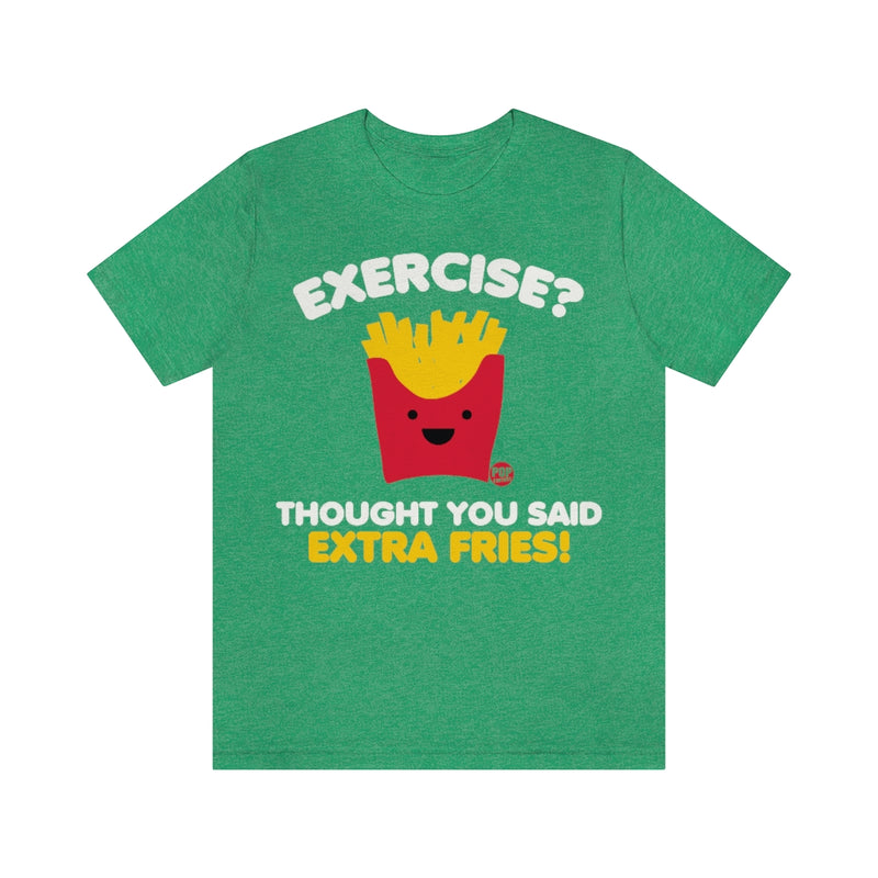 Load image into Gallery viewer, Exercise Extra Fries Unisex Tee
