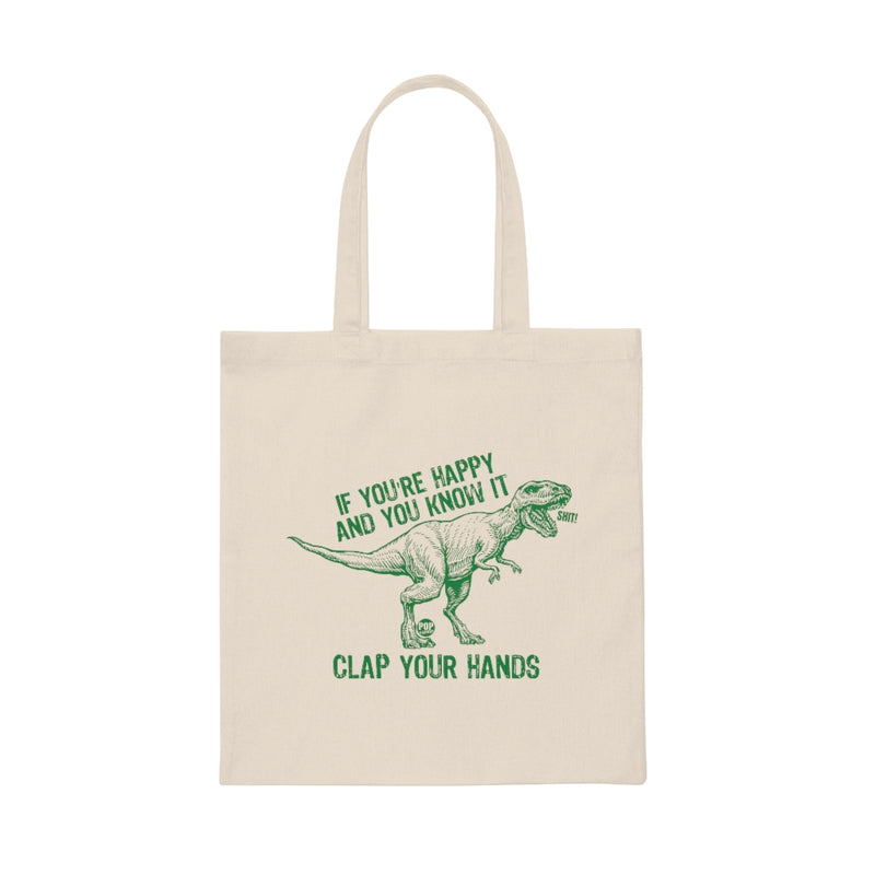 Load image into Gallery viewer, Clap Your Hands T Rex Tote
