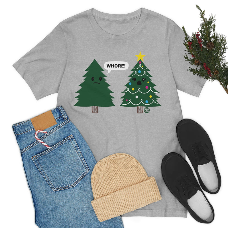 Load image into Gallery viewer, Xmas Tree Whore Unisex Tee

