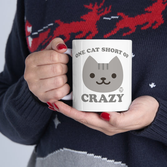 One Cat Short Crazy Mug
