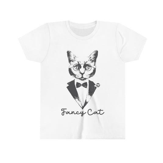 Fancy Cat Tux Youth Short Sleeve Tee