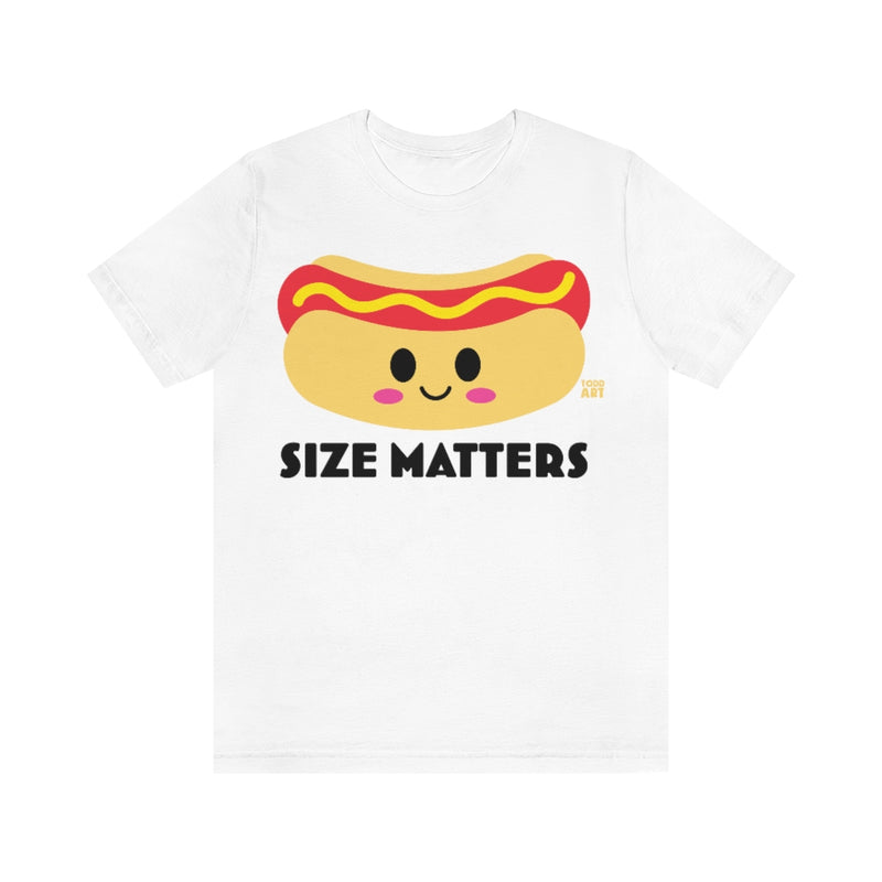 Load image into Gallery viewer, Size Matters Hot Dog Unisex Tee
