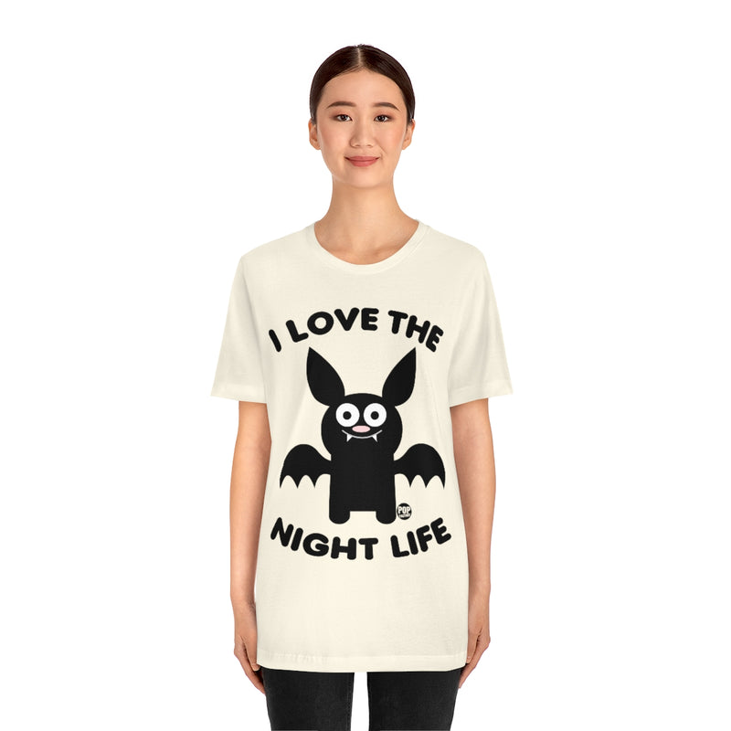 Load image into Gallery viewer, I Love Night Life Bat Unisex Tee
