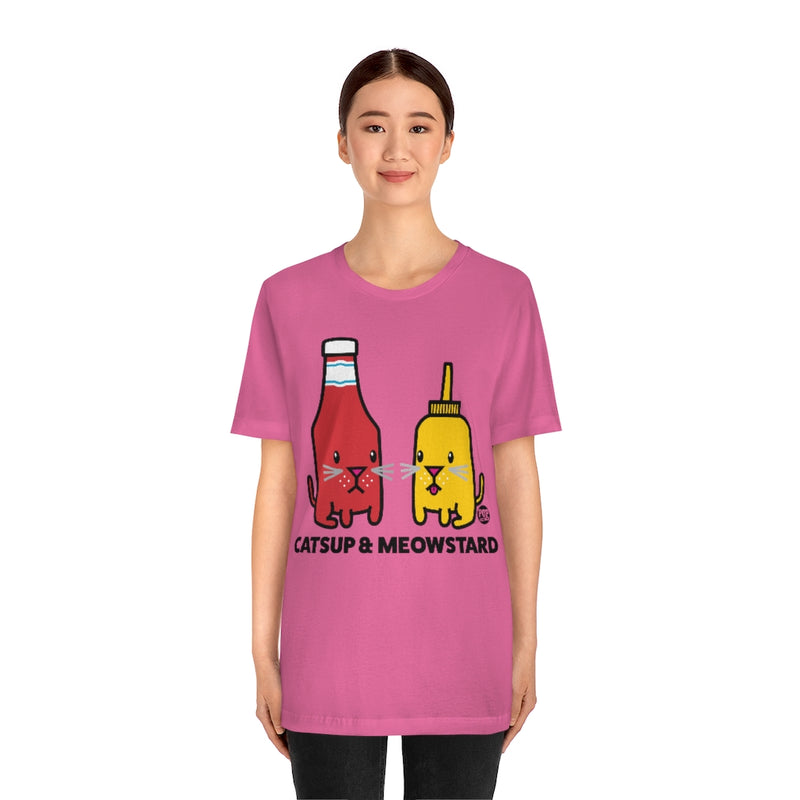 Load image into Gallery viewer, Catsup And Meowstard Unisex Tee
