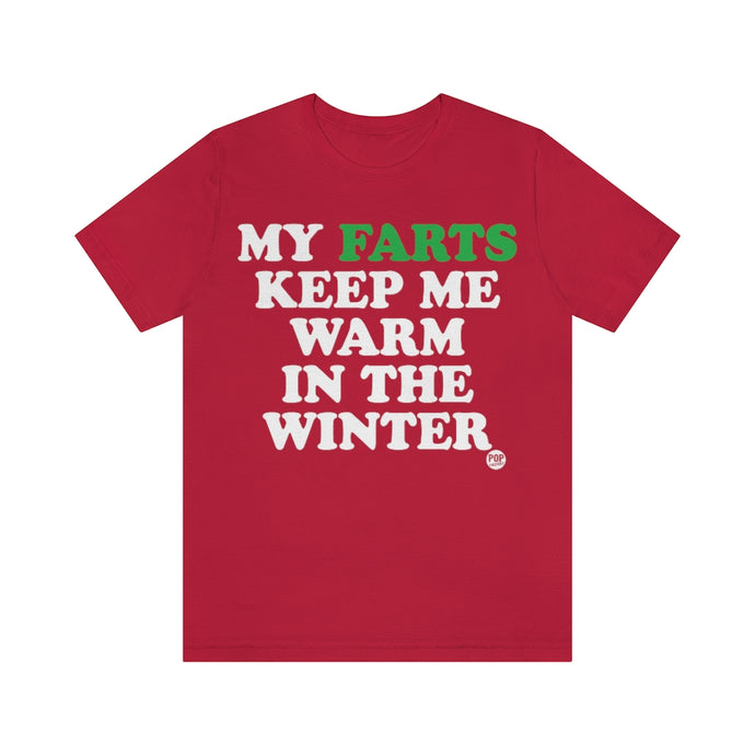 Farts Keep Me Warm Winter Unisex Tee