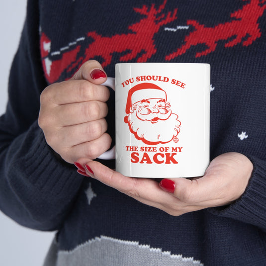 Santa Size Of My Sack Mug