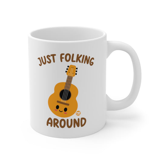 Just Folking Around Guitar Mug