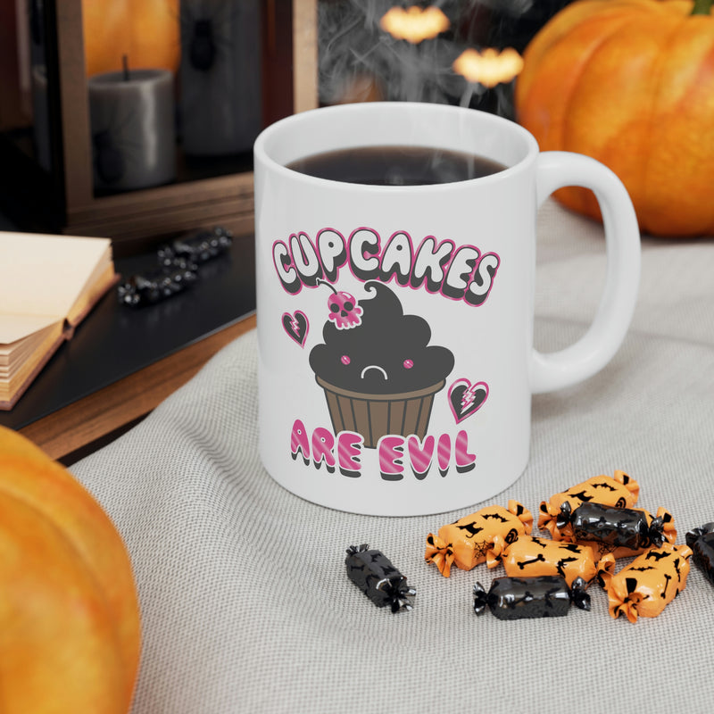 Load image into Gallery viewer, Cupcakes Are Evil Mug
