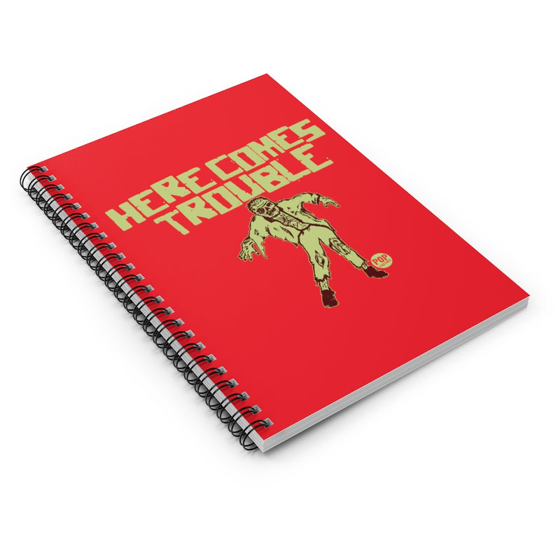 Load image into Gallery viewer, Here Comes Trouble Zombie Notebook
