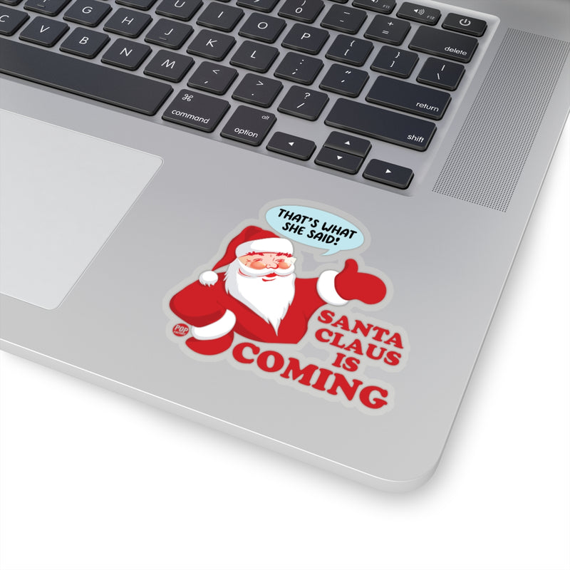 Load image into Gallery viewer, Santa Claus Is Coming Sticker
