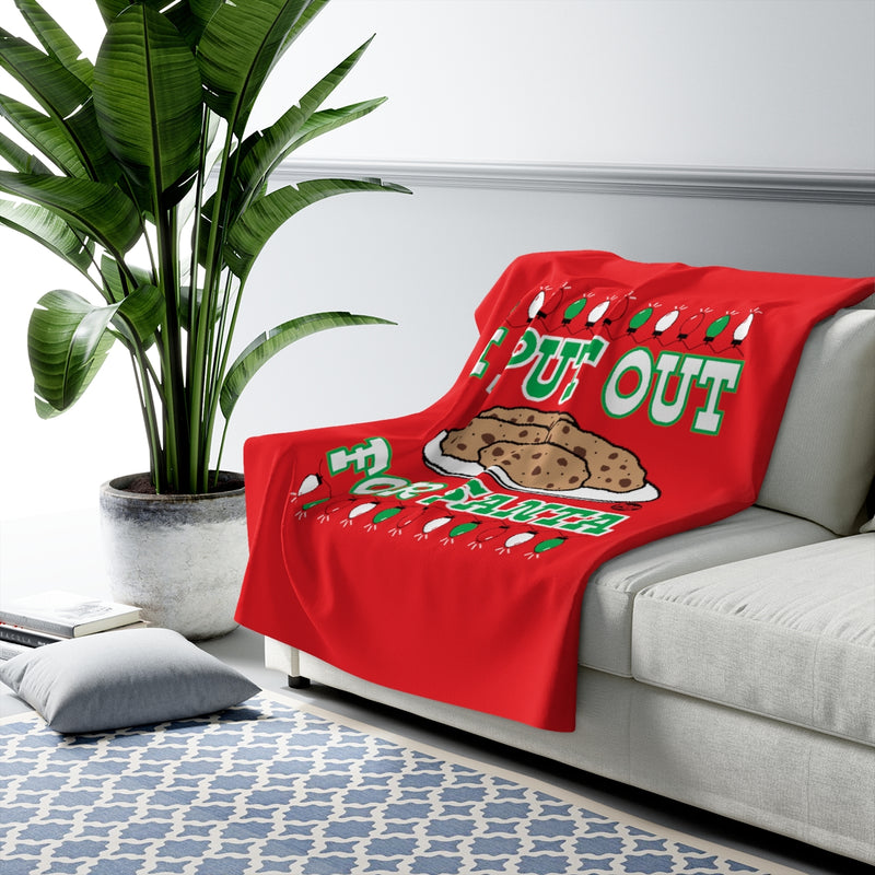 Load image into Gallery viewer, I Put Out For Santa Cookies Blanket
