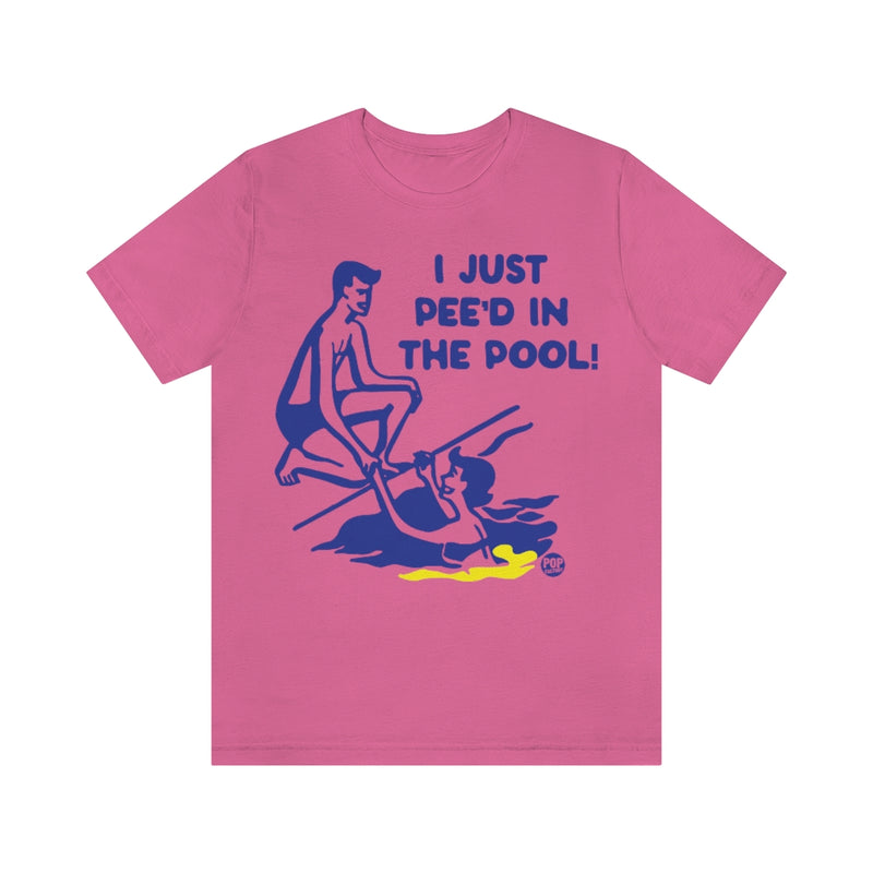 Load image into Gallery viewer, I Just Pee&#39;d In Pool Unisex Tee
