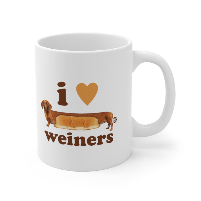 I Love Weiners Dog Mug