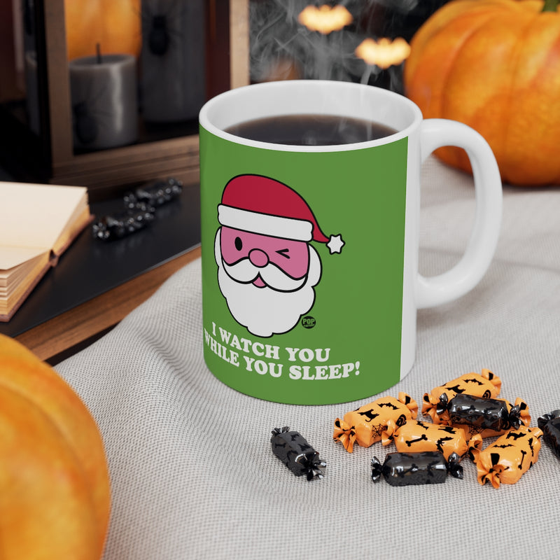 Load image into Gallery viewer, Santa Watch While You Sleep Mug
