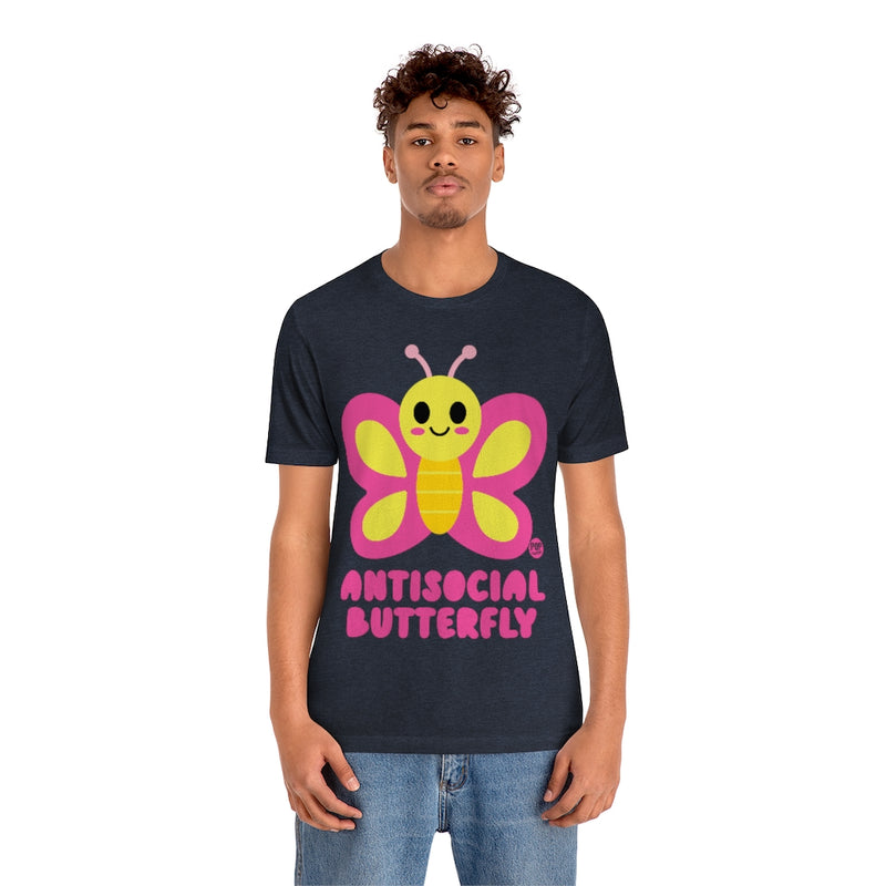 Load image into Gallery viewer, Antisocial Butterfly Unisex Tee
