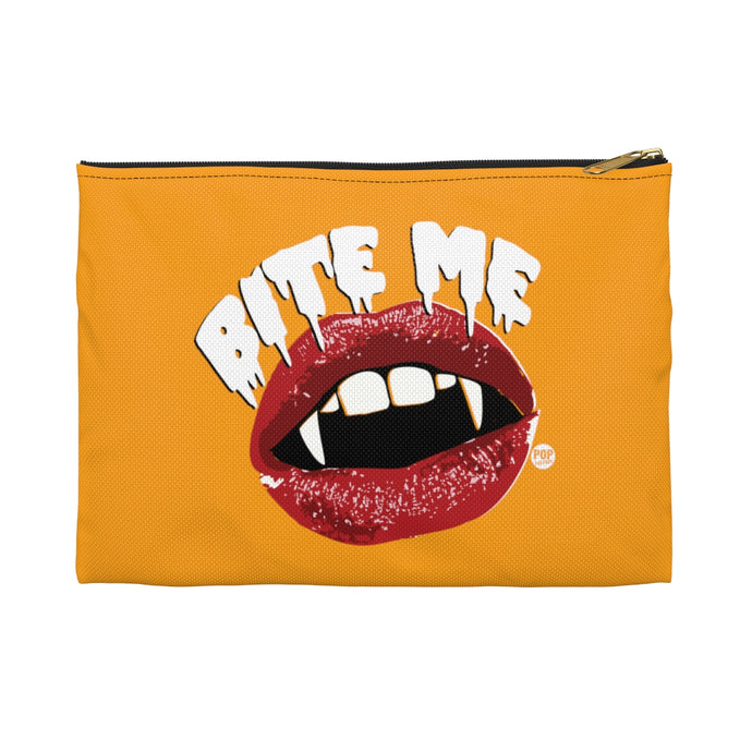 Bite Me Vampire Teeth Zip Pouch