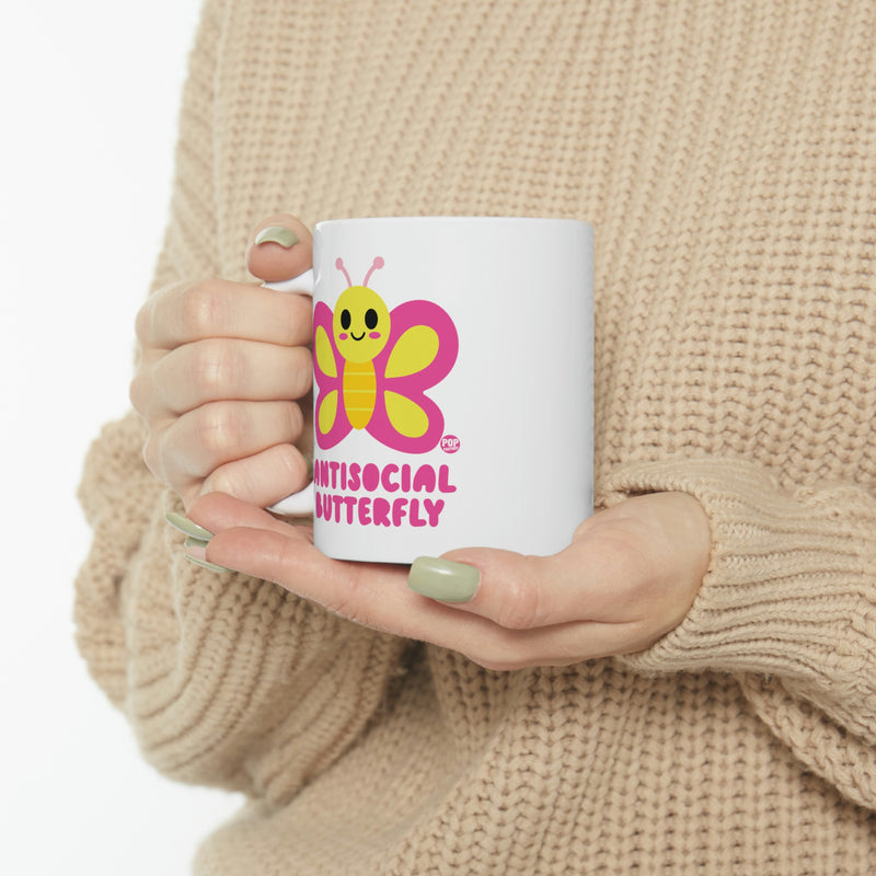 Load image into Gallery viewer, Antisocial Butterfly Mug
