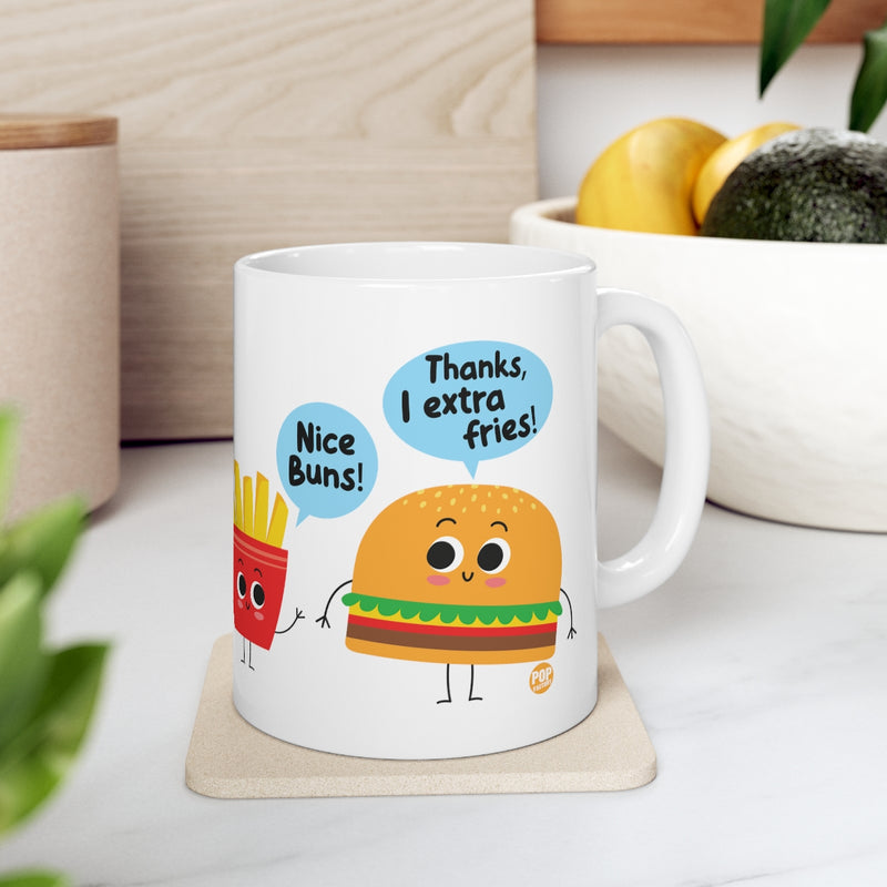 Load image into Gallery viewer, Nice Buns Extra Fries Mug
