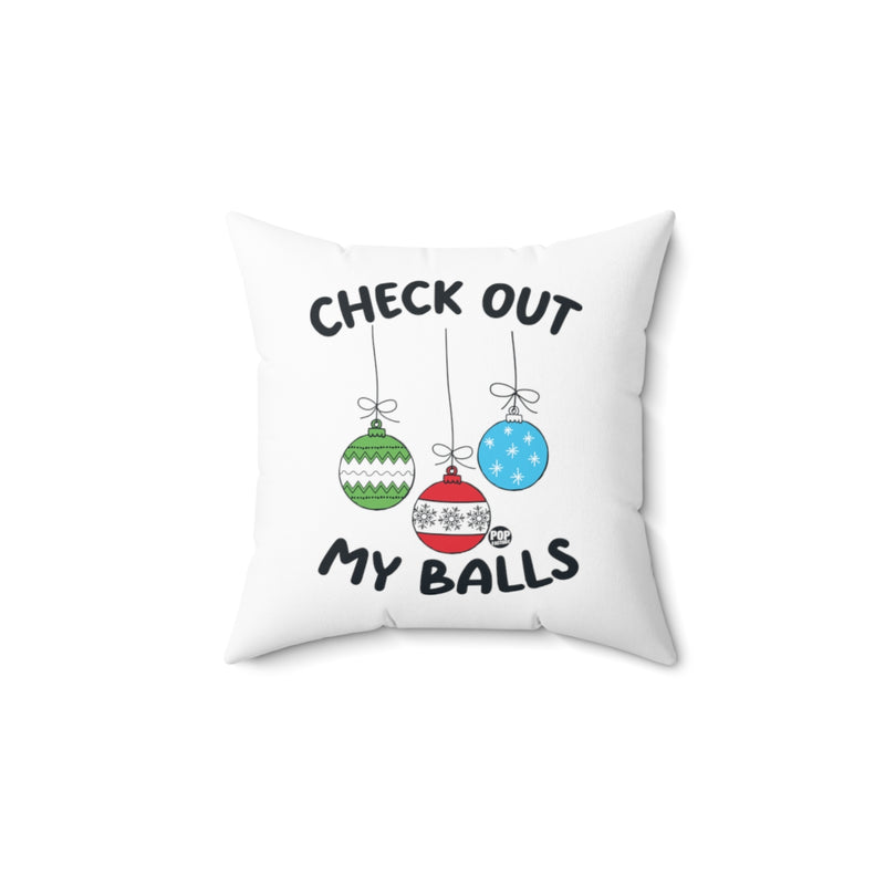 Load image into Gallery viewer, Check Out My Balls Xmas Pillow
