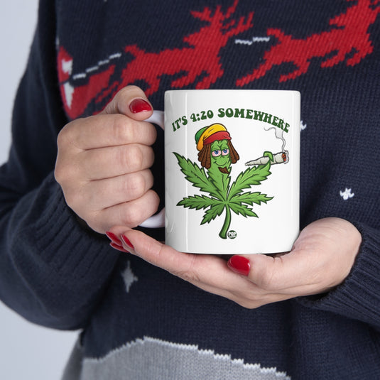 It's 420 Somewhere Pot Leaf Mug