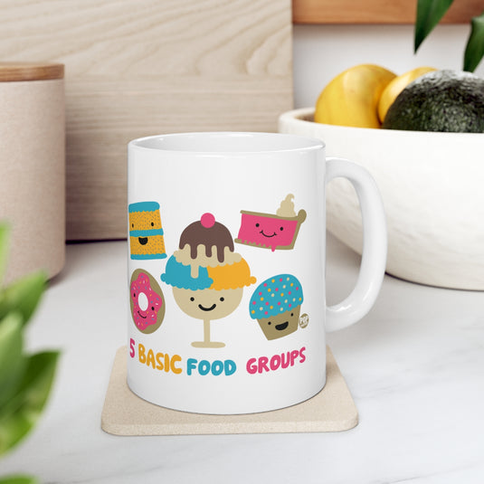 5 Basic Food Groups Mug