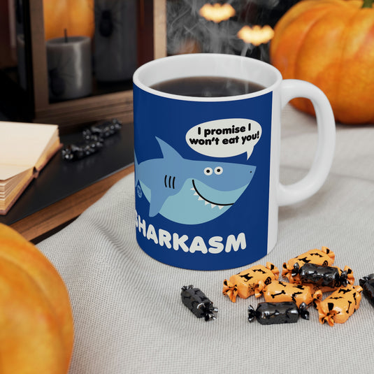 Sharkasm Coffee Mug