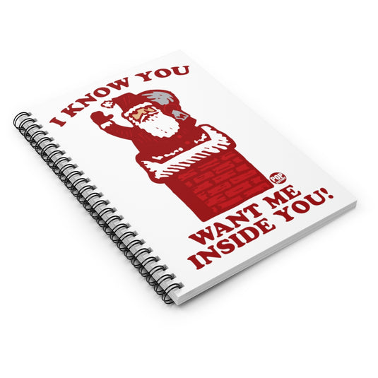 Santa Inside You Chimney Notebook
