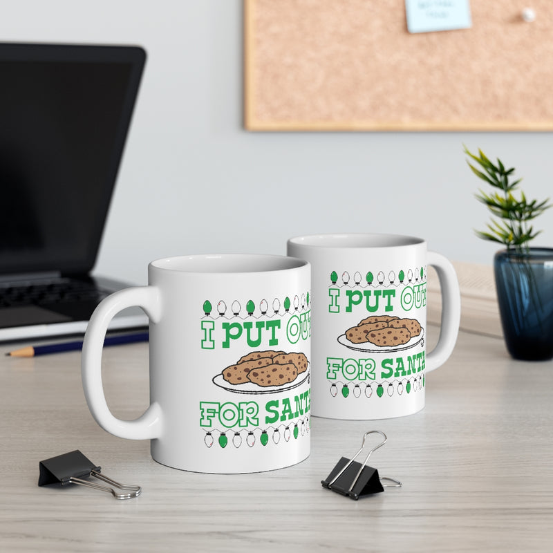 Load image into Gallery viewer, I Put Out For Santa Cookies Mug
