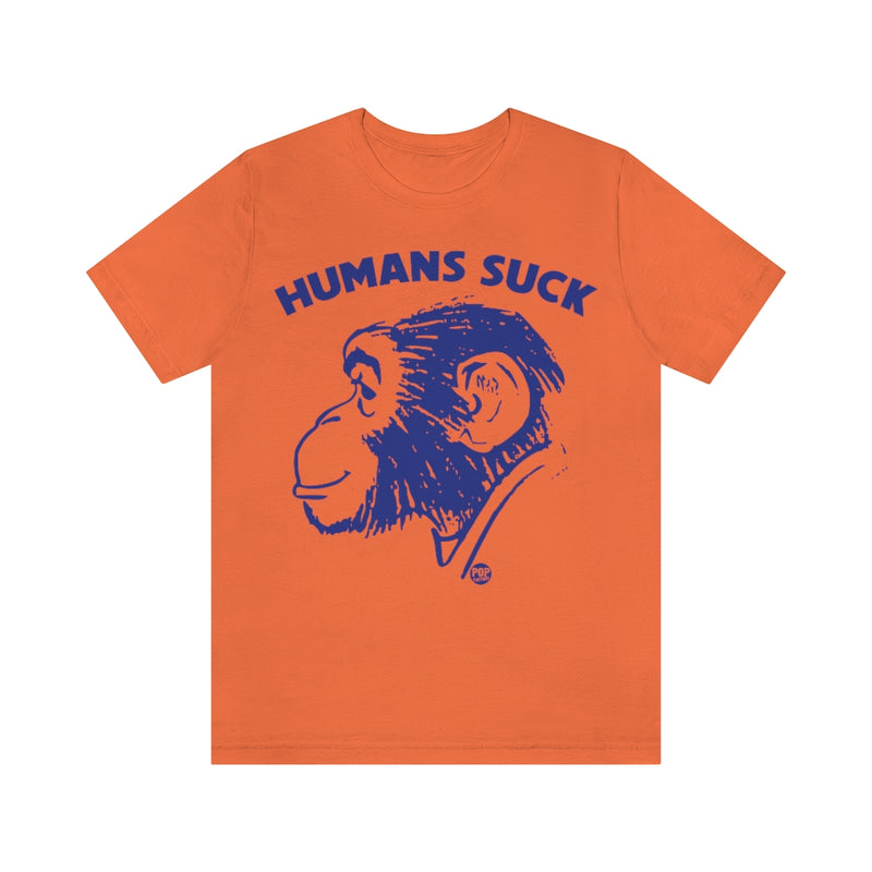 Load image into Gallery viewer, Humans Suck Chimp Unisex Tee
