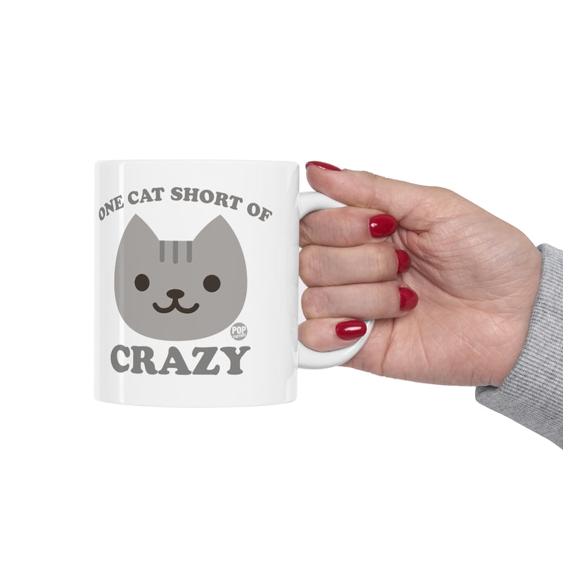 Load image into Gallery viewer, One Cat Short Crazy Mug
