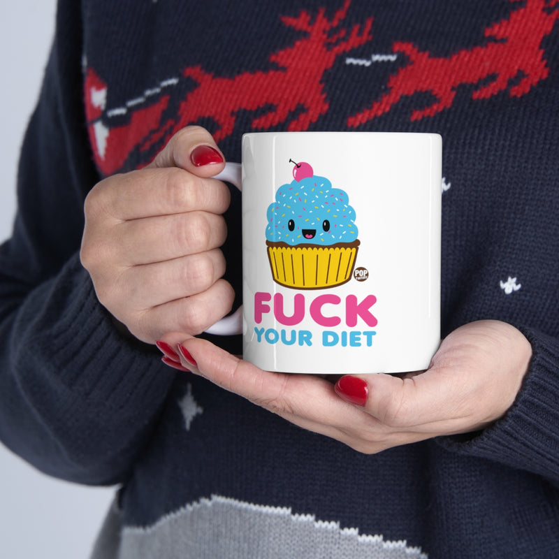 Load image into Gallery viewer, Fuck Your Diet Cupcake Mug

