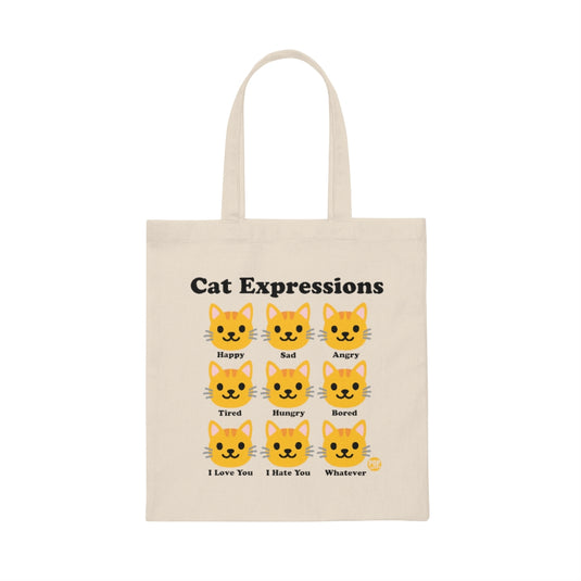 Cat Expressions Tote