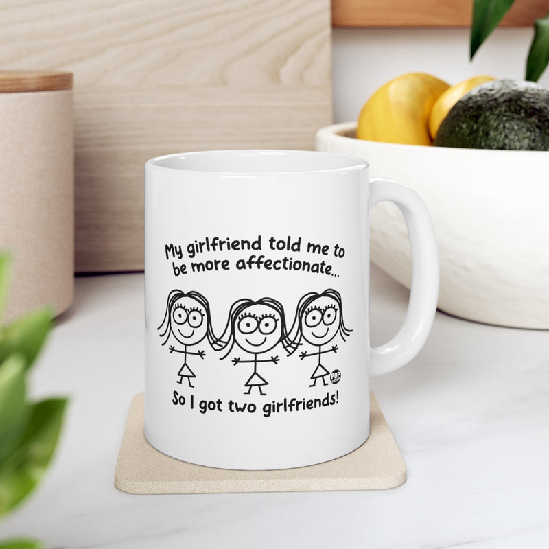 Load image into Gallery viewer, Two Girlfriends Girl Mug
