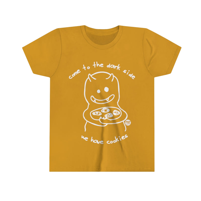 Load image into Gallery viewer, Come to the Darkside Cookies Youth Short Sleeve Tee
