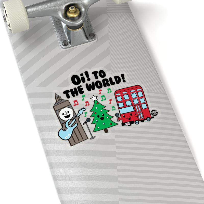 Load image into Gallery viewer, Uk - Oi To The World Xmas Sticker
