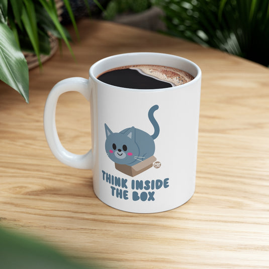 Think Inside The Box Cat Mug