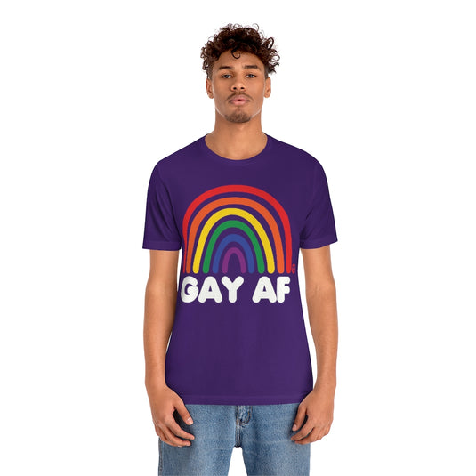 Gay AF Rainbow Unisex Tee
