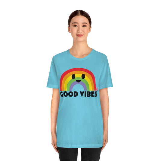Good Vibes Rainbow Unisex Tee