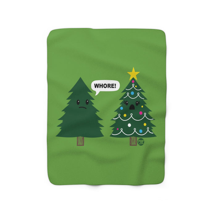 Xmas Tree Whore Blanket