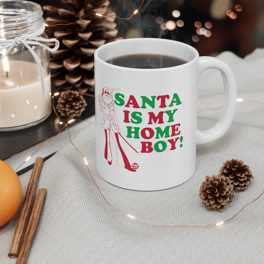 Santa Is My Home Boy Mug