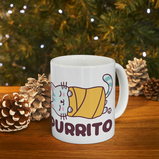 Purrito Cat Coffee Mug