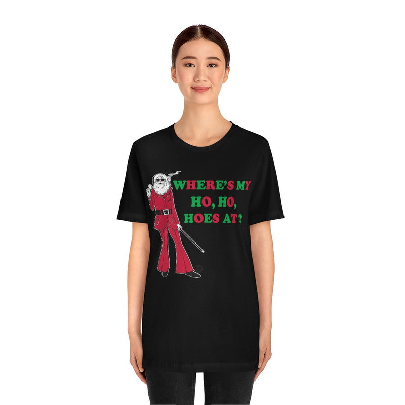 Load image into Gallery viewer, Where My Ho Hos At Santa Unisex Tee
