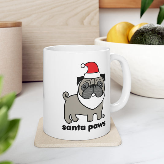 Santa Paws Pug Mug