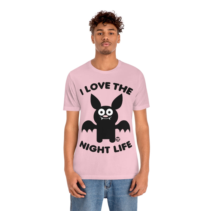 Load image into Gallery viewer, I Love Night Life Bat Unisex Tee
