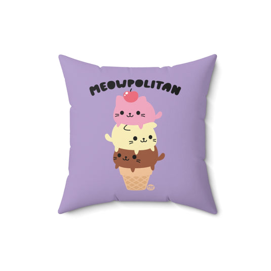 Meowpolitan Pillow