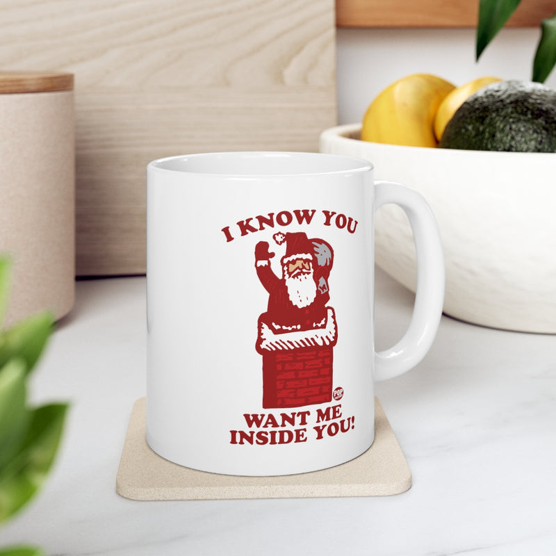 Load image into Gallery viewer, Santa Inside You Chimney Mug
